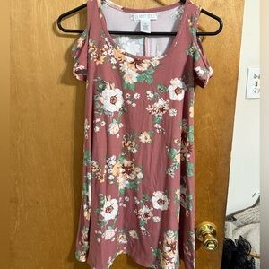 Planet Gold Pink and Green Dress